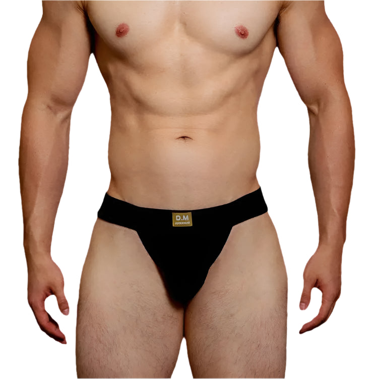 a sexy man in black DM Men’s Ribbed Bulge-Lift Brief - pridevoyageshop.com - gay men’s thongs, boxers, briefs and jockstraps