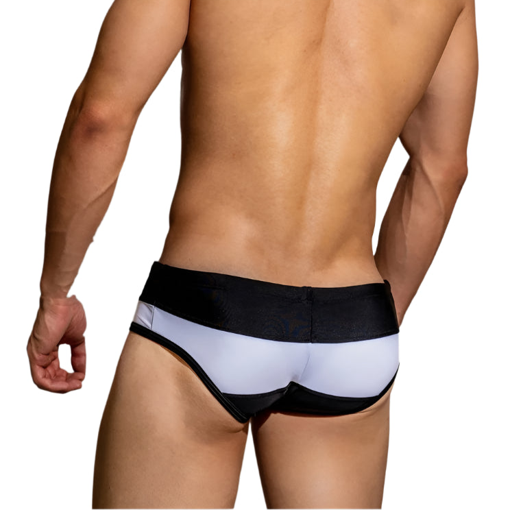 a sexy man in black DM Men’s Side Hustle Swim Briefs - pridevoyageshop.com - gay men’s thongs, boxers, briefs and jockstraps