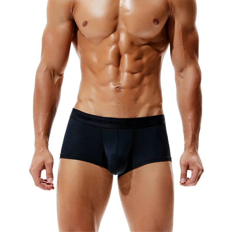 a sexy man in black Hungry Boi Boxer Briefs - pridevoyageshop.com - gay men’s thongs, boxers, briefs and jockstraps