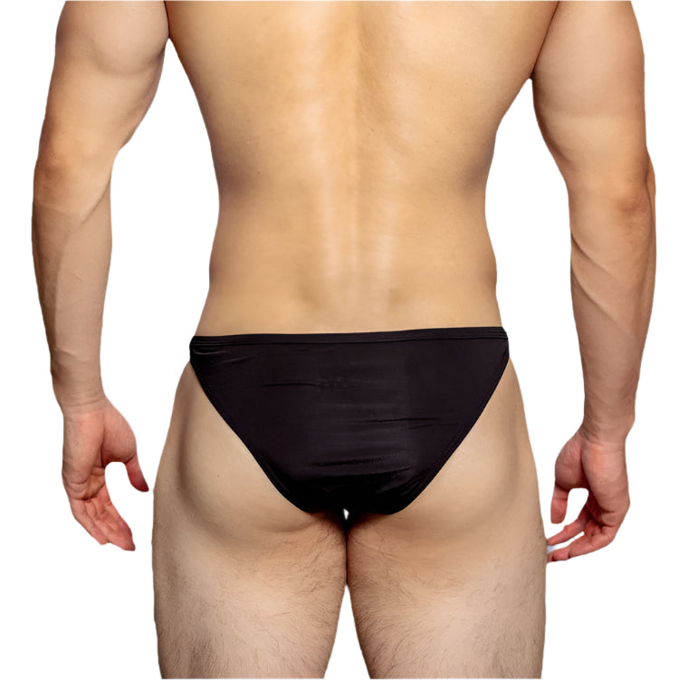 a sexy man in black Men’s Blow Me Quick-Release Brief - pridevoyageshop.com - gay men’s thongs, boxers, briefs and jockstraps