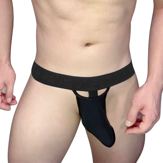 a sexy man in black Men’s Cock Hole Bulge Brief - pridevoyageshop.com - gay men’s thongs, boxers, briefs and jockstraps