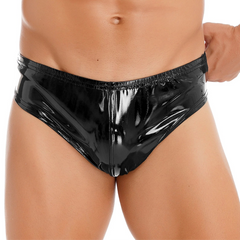 a sexy man in black Men’s Shimmer & Sin Wet Look Briefs - pridevoyageshop.com - gay men’s thongs, boxers, briefs and jockstraps