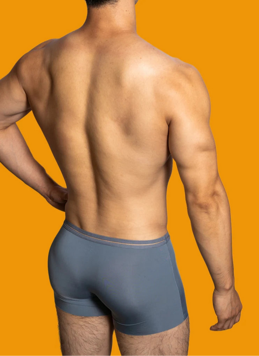 a sexy man in blue DM Breathless Super Thin Boxer Briefs - pridevoyageshop.com - gay men’s thongs, boxers, briefs and jockstraps