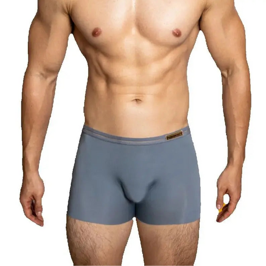 a sexy man in blue DM Breathless Super Thin Boxer Briefs - pridevoyageshop.com - gay men’s thongs, boxers, briefs and jockstraps