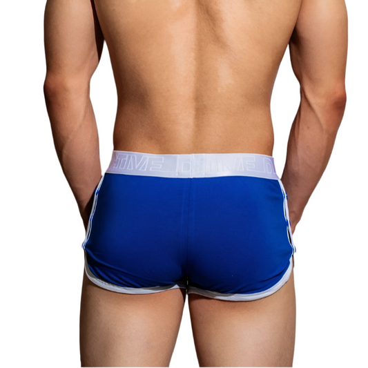 a sexy man in blue DM Men’s Snap-Side Cozy Boxer Shorts - pridevoyageshop.com - gay men’s thongs, boxers, briefs and jockstraps