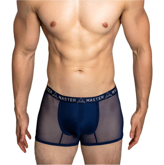 a sexy man in blue DM Peepshow Master Boxer Briefs - pridevoyageshop.com - gay men’s thongs, boxers, briefs and jockstraps