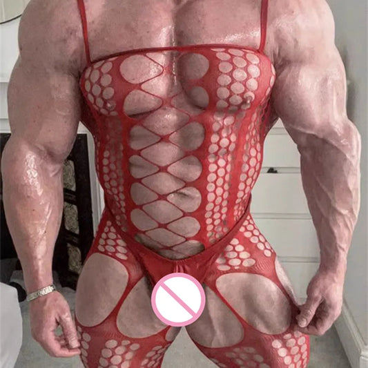 a sexy man in crotch candy Go-Go Queen Garterstocking - pridevoyageshop.com - gay men’s harness, lingerie and fetish wear