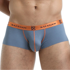 a sexy man in dark gray Mens Seamless Chroma Mini Trunks - pridevoyageshop.com - gay men’s thongs, boxers, briefs and jockstraps