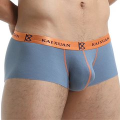 a sexy man in dark gray Mens Seamless Chroma Mini Trunks - pridevoyageshop.com - gay men’s thongs, boxers, briefs and jockstraps