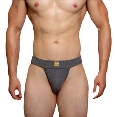 a sexy man in gray DM Men’s Ribbed Bulge-Lift Brief - pridevoyageshop.com - gay men’s thongs, boxers, briefs and jockstraps