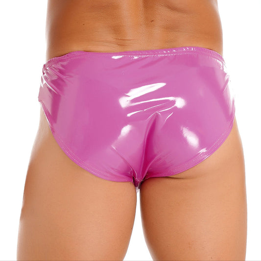 a sexy man in hot pink Men’s Shimmer & Sin Wet Look Briefs - pridevoyageshop.com - gay men’s thongs, boxers, briefs and jockstraps