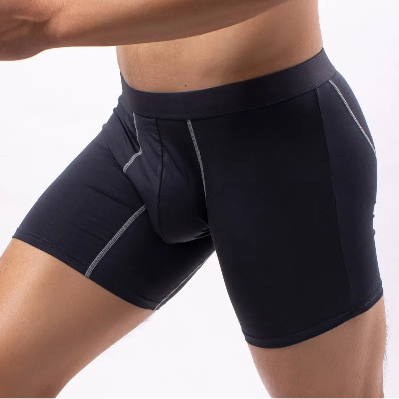 a sexy man in iron gray Men's Glory’s Bulging Pouch Boxer Briefs - pridevoyageshop.com - gay men’s thongs, boxers, briefs and jockstraps