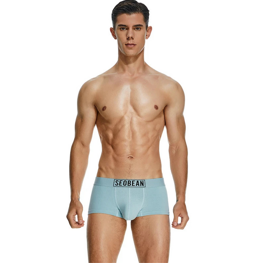 a sexy man in light blue Men’s Thirst Trap Classic Boxers - pridevoyageshop.com - gay men’s thongs, boxers, briefs and jockstraps