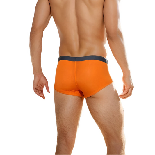 a sexy man in orange Men’s Ultra Light Mesh Boxer - pridevoyageshop.com - gay men’s thongs, boxers, briefs and jockstraps