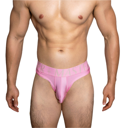a sexy man in pink DM Men’s Master Glossy Thong - pridevoyageshop.com - gay men’s thongs, boxers, briefs and jockstraps