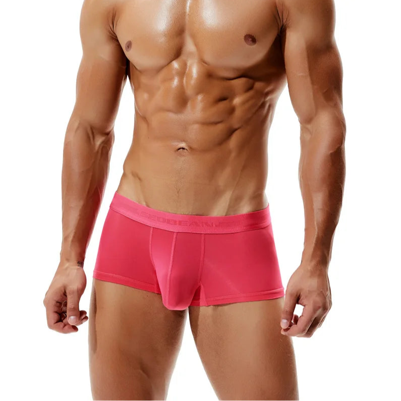 a sexy man in pink Hungry Boi Boxer Briefs - pridevoyageshop.com - gay men’s thongs, boxers, briefs and jockstraps