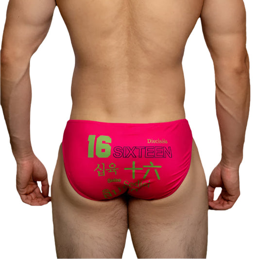a sexy man in red DM Men’s 16 Play Hard Bikini - pridevoyageshop.com - gay men’s thongs, boxers, briefs and jockstraps