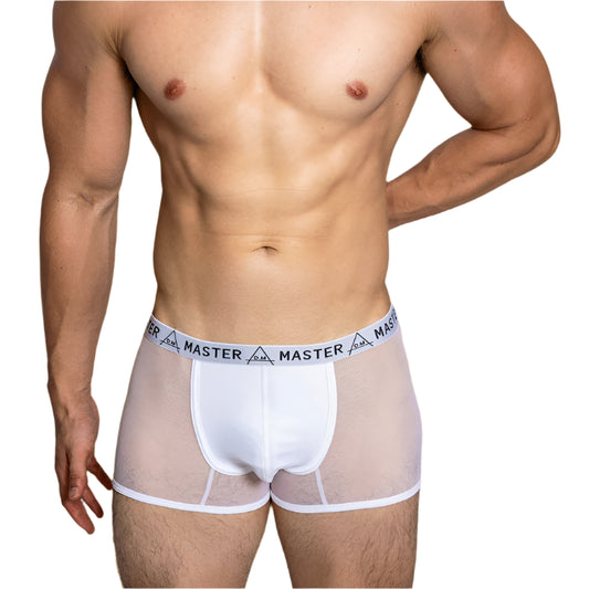 a sexy man in white DM Peepshow Master Boxer Briefs - pridevoyageshop.com - gay men’s thongs, boxers, briefs and jockstraps
