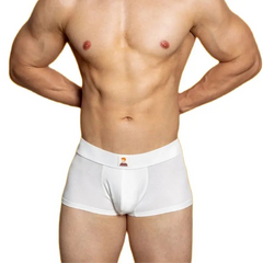 a sexy man in white Fruity Boy Boxers - pridevoyageshop.com - gay men’s thongs, boxers, briefs and jockstraps