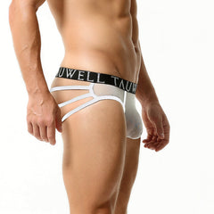 a sexy man in white Men’s Tauwell Sheer Strappy Jockstrap - pridevoyageshop.com - gay men’s thongs, boxers, briefs and jockstraps
