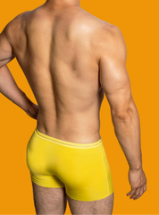 a sexy man in yellow DM Breathless Super Thin Boxer Briefs - pridevoyageshop.com - gay men’s thongs, boxers, briefs and jockstraps