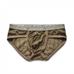 army green DM Men’s Master Sheer Lace Brief - pridevoyageshop.com - gay men’s thongs, boxers, briefs and jockstraps