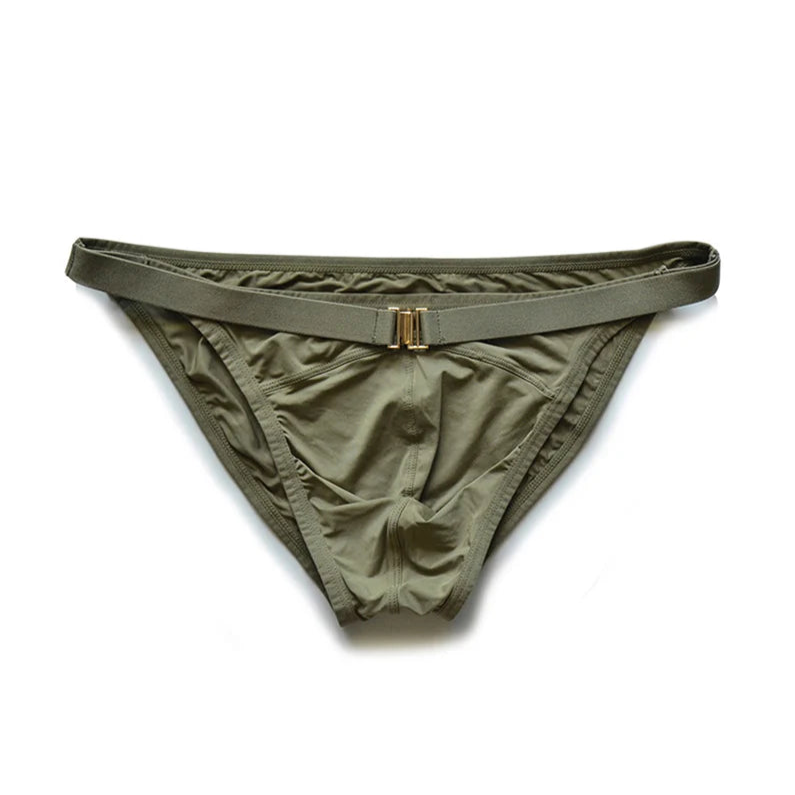 army green DM Men’s Tummy Strap Jock Briefs - pridevoyageshop.com - gay men’s thongs, boxers, briefs and jockstraps
