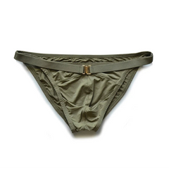 army green DM Men’s Tummy Strap Jock Briefs - pridevoyageshop.com - gay men’s thongs, boxers, briefs and jockstraps
