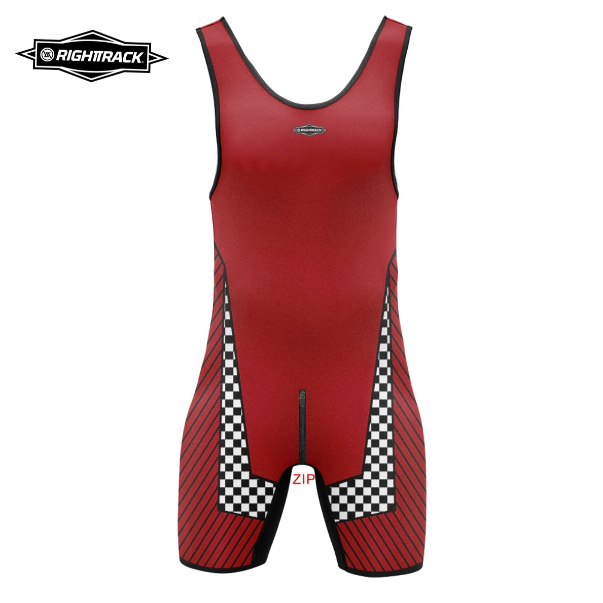 Dark red Race Alpha Wrestling Singlet – Zipper Edition from Pridevoyageshop