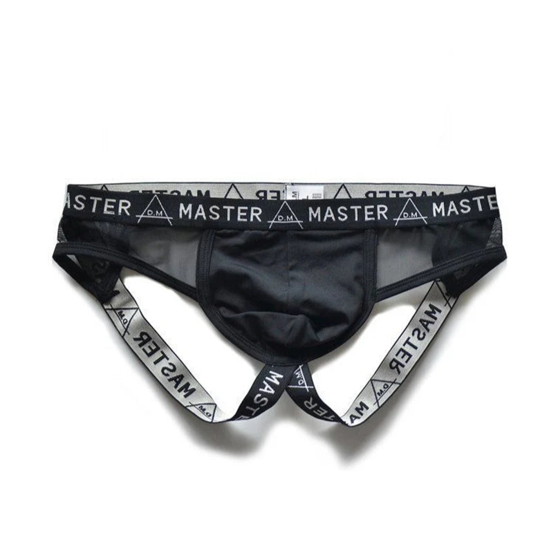black DM Men’s Master Mesh Jockstrap - pridevoyageshop.com - gay men’s thongs, boxers, briefs and jockstraps