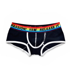 black DM Men’s Pride Release It Passion Rainbow Brief - pridevoyageshop.com - gay men’s thongs, boxers, briefs and jockstraps