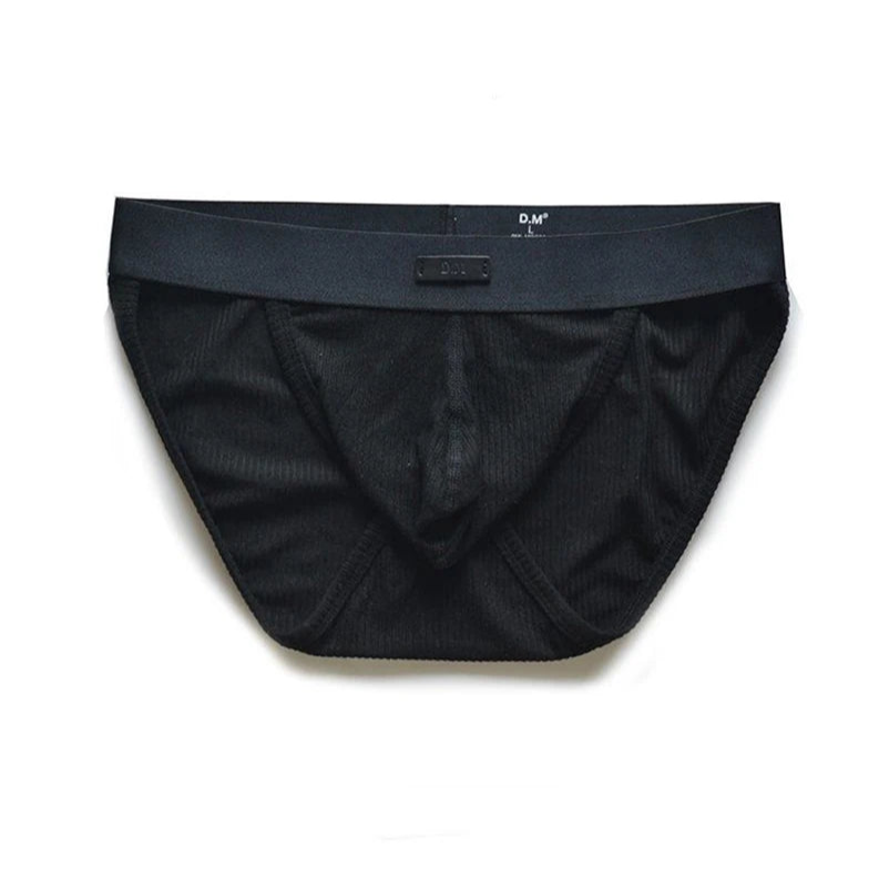 black DM Men’s “Ribbed Master” Full-Coverage Brief - pridevoyageshop.com - gay men’s thongs, boxers, briefs and jockstraps