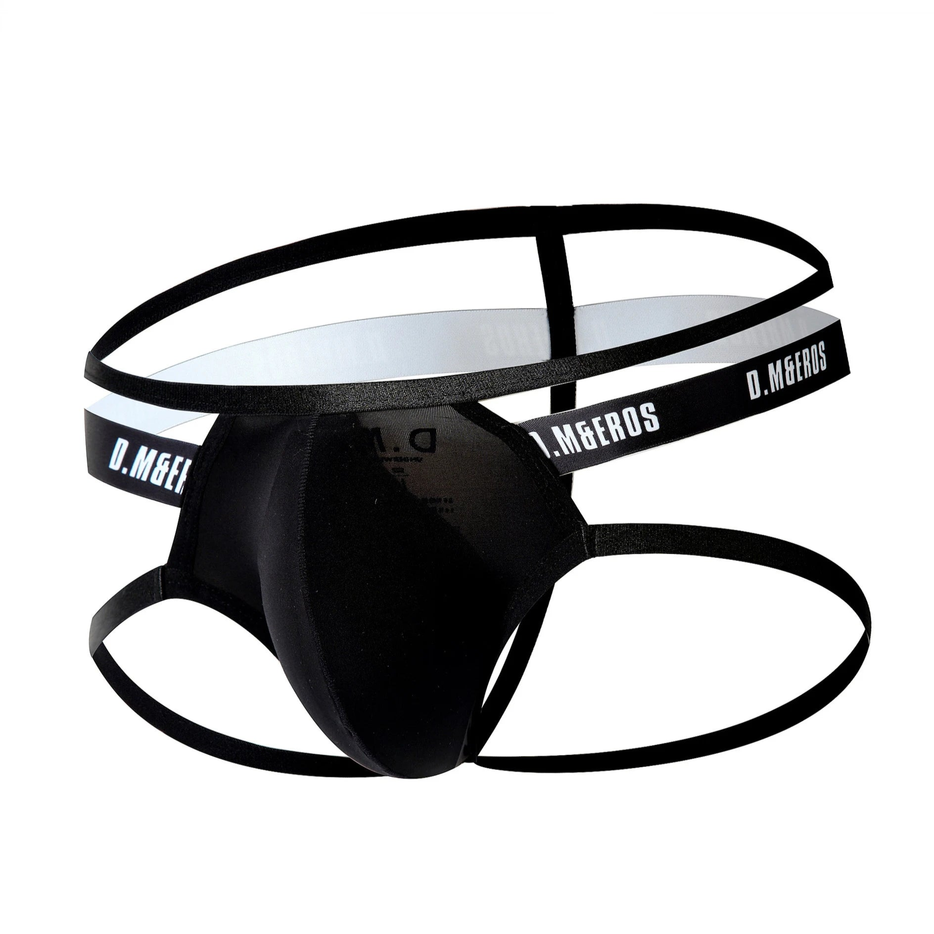 black Men’s D.M & Eros Strappy Jock Thong - pridevoyageshop.com - gay men’s thongs, boxers, briefs and jockstraps