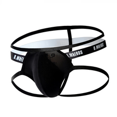 black Men’s D.M & Eros Strappy Jock Thong - pridevoyageshop.com - gay men’s thongs, boxers, briefs and jockstraps