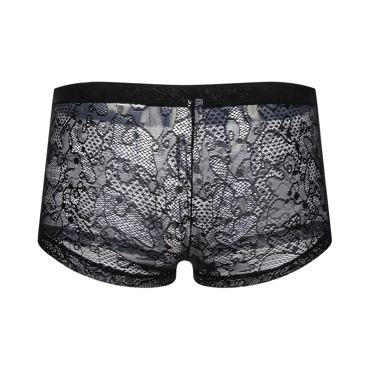 black Men’s Kinked Up Lace Boxer Briefs - pridevoyageshop.com - gay men’s thongs, boxers, briefs and jockstraps