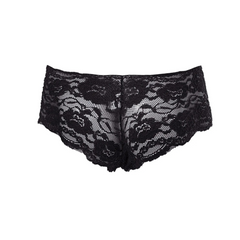 black Men’s Lace Pouch Panty - pridevoyageshop.com - gay men’s thongs, boxers, briefs and jockstraps