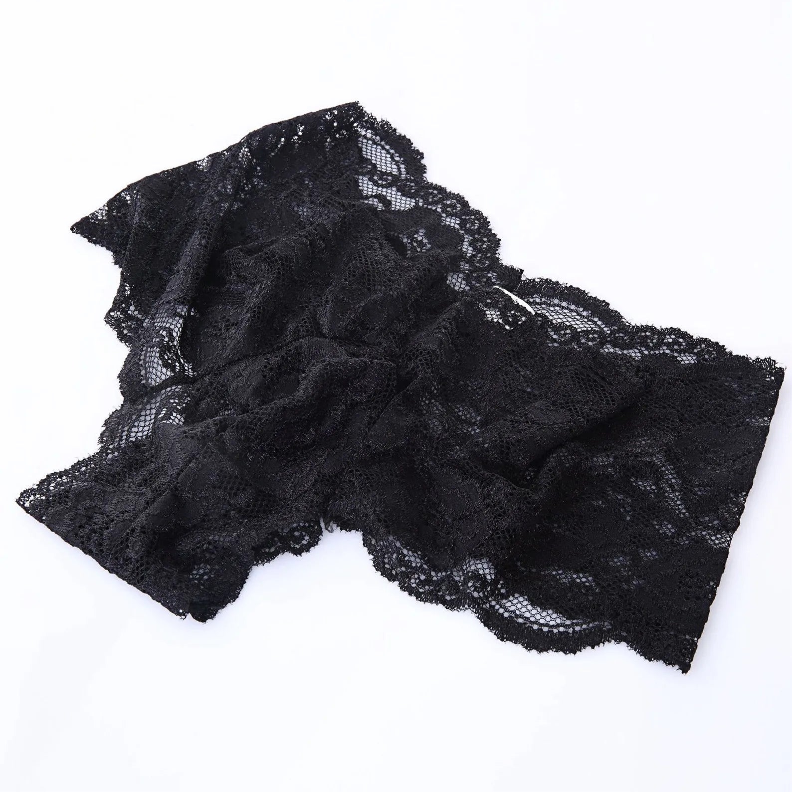 black Men’s Lace Pouch Panty - pridevoyageshop.com - gay men’s thongs, boxers, briefs and jockstraps