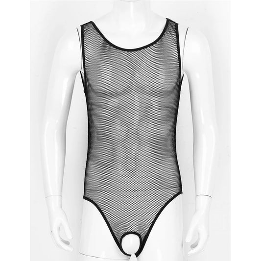 black Nightport Mesh Bodysuit - pridevoyageshop.com - gay men’s harness, lingerie and fetish wear