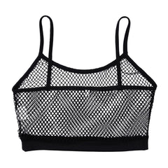 black Signal Boost Fishnet Cami - pridevoyageshop.com - gay men’s harness, lingerie and fetish wear