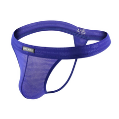 blue BRAVE PERSON Men’s Sheer Temptation Thong - pridevoyageshop.com - gay men’s thongs, boxers, briefs and jockstraps