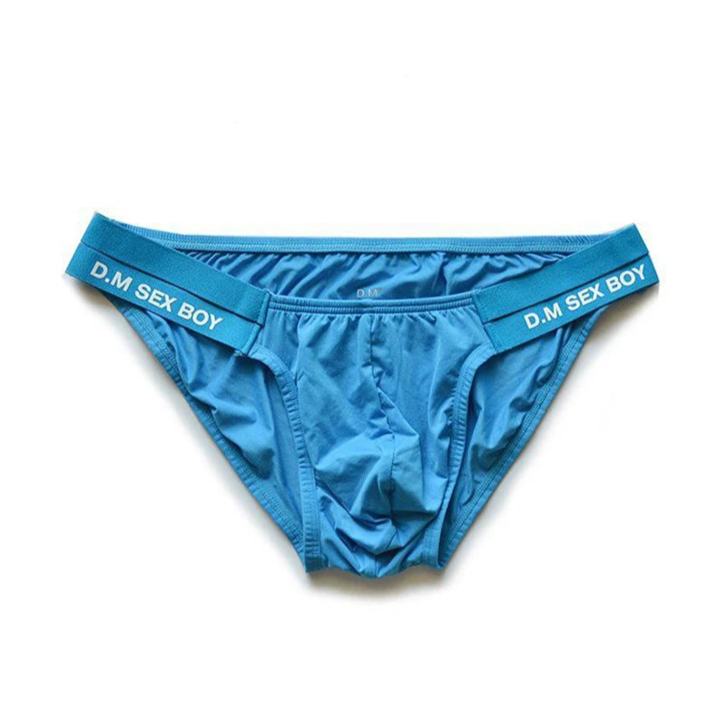 blue DM Men’s “Sex Boy” Side-Strap Brief - pridevoyageshop.com - gay men’s thongs, boxers, briefs and jockstraps