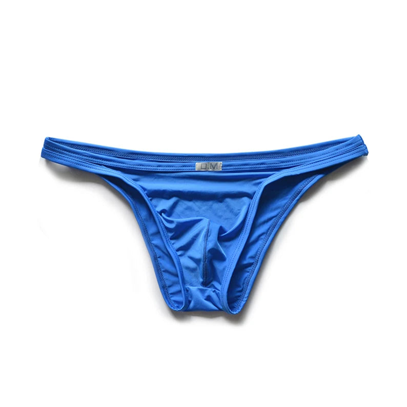 blue DM Men’s “Sissy Skinny” Ice Silk Brief - pridevoyageshop.com - gay men’s thongs, boxers, briefs and jockstraps