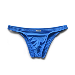 blue DM Men’s “Sissy Skinny” Ice Silk Brief - pridevoyageshop.com - gay men’s thongs, boxers, briefs and jockstraps