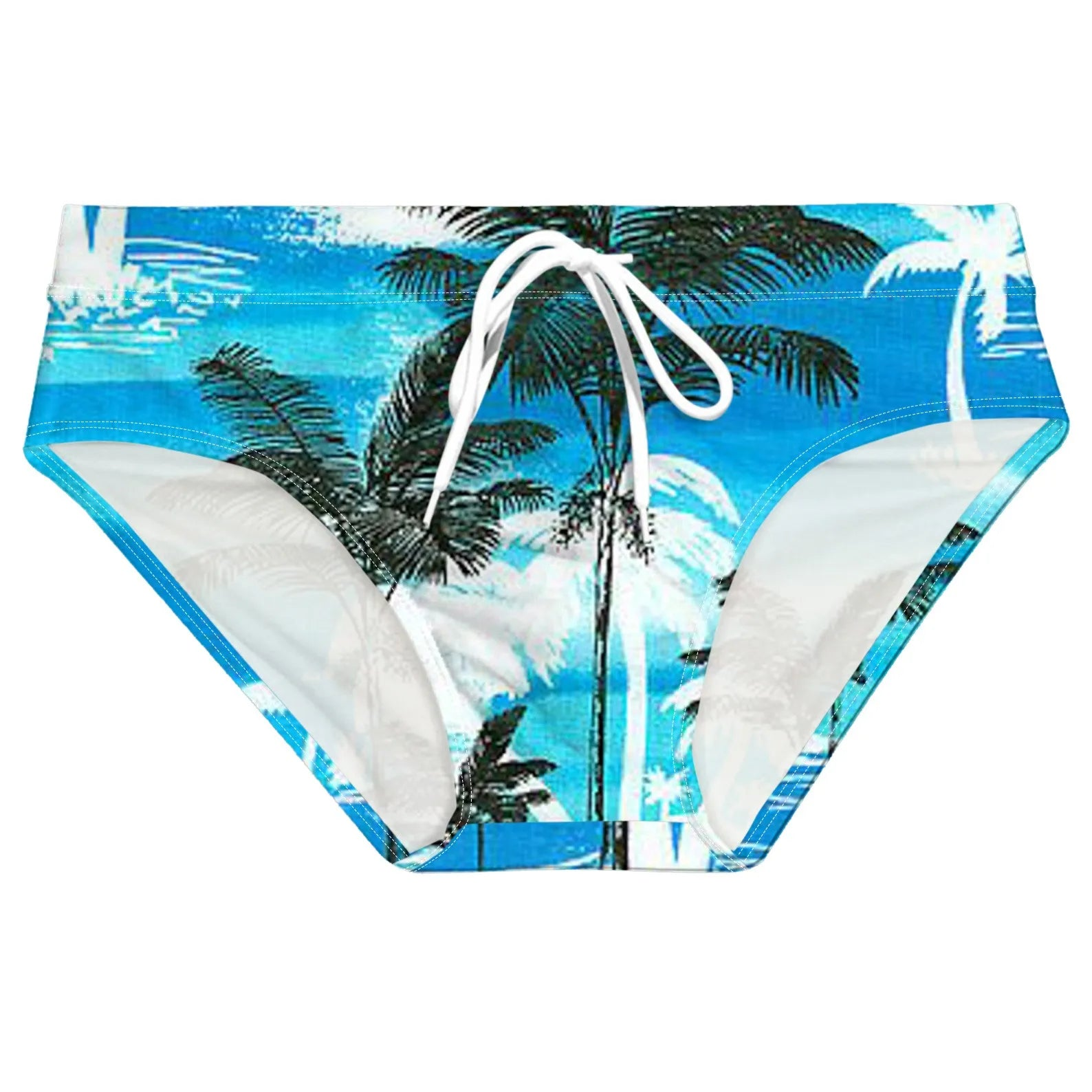 blue Men’s Wet Tropics Swim Briefs - pridevoyageshop.com - gay men’s sexy swim briefs, trunks, board shorts, and bikinis