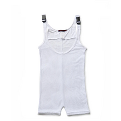 white DM Cruising Mesh Singlets - Men's Singlets, Bodysuits, Leotard & Unitard - pridevoyageshop.com