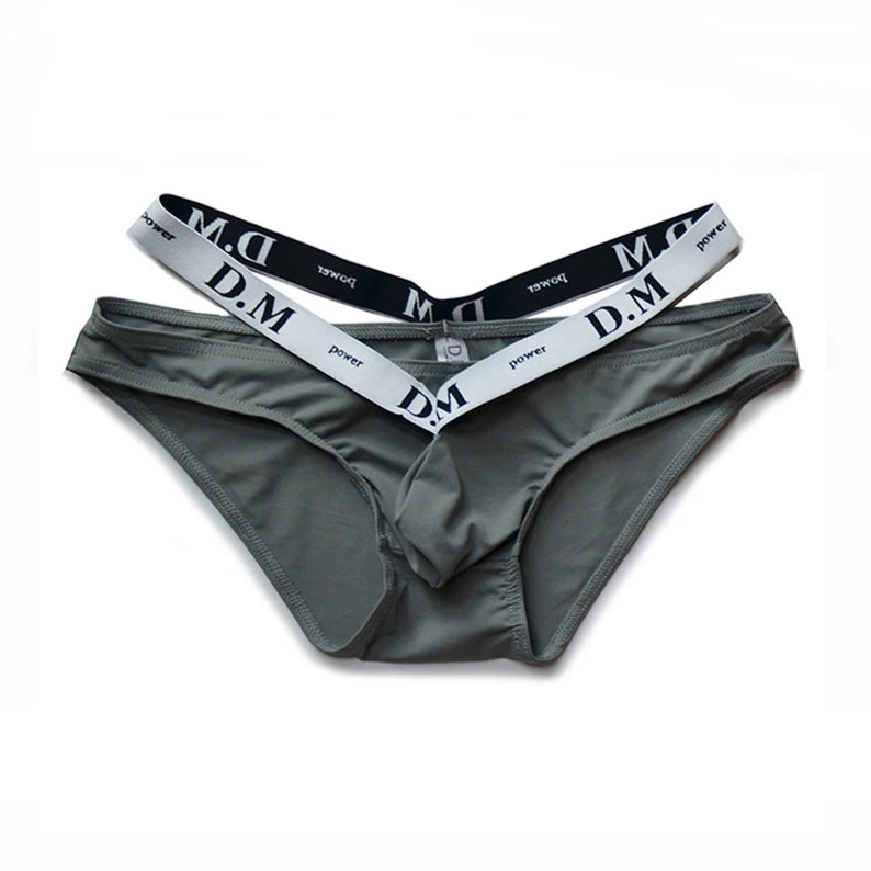 dark gray DM Men’s Bulge-Boost Low-Rise Brief - pridevoyageshop.com - gay men’s thongs, boxers, briefs and jockstraps