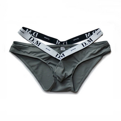 dark gray DM Men’s Bulge-Boost Low-Rise Brief - pridevoyageshop.com - gay men’s thongs, boxers, briefs and jockstraps