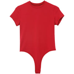 flat lay of Red Afters Bodysuit - pridevoyageshop.com - gay men's lingerie, bodywear, fetish wear