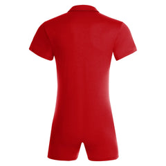 flat lay of Red Handler Singlet - pridevoyageshop.com - gay men's lingerie, bodywear, fetish wear