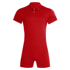 flat lay of Red Handler Singlet - pridevoyageshop.com - gay men's lingerie, bodywear, fetish wear